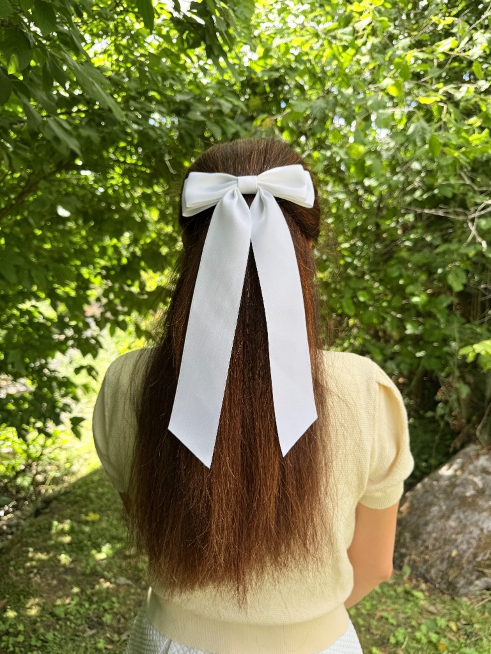 Ribbon hair bow for women and girls